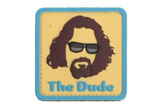 Violent Little Machine Shop The Dude Morale Patch is stitched on to PVC material